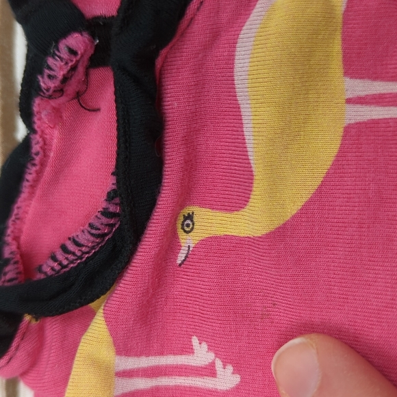 Kickee Pants Pink Black Emu Outfit Set 6-12M - Picture 6 of 11